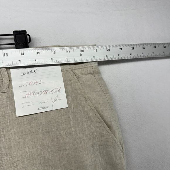 J Crew Linen Pants Men's 36 FITS 38x32 Beige Trousers Baird Mcnutt Lightweight - Picture 4 of 11